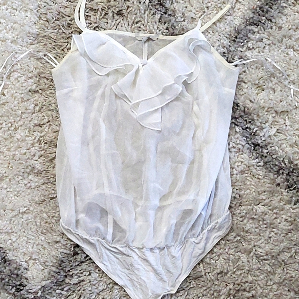 Tank bodysuit / white